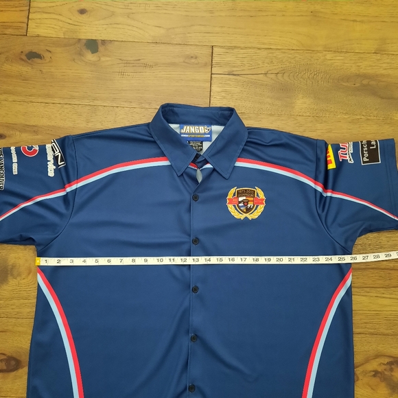 Jango Sportswear Porsche Racing Style Short Sleeve Button Up Shirt - Picture 6 of 10
